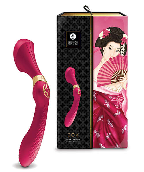 Shunga Zoa Intimate Massager - Raspberry