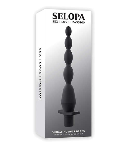 Selopa Vibrating Butt Beads - Black