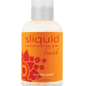 Sliquid Naturals Swirl Lubricant - 4.2 oz Tangerine Peach