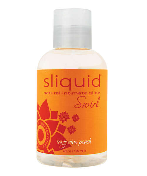 Sliquid Naturals Swirl Lubricant - 4.2 oz Tangerine Peach