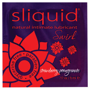 Sliquid Swirl Lubricant Pillow - .17 oz Strawberry Pomegranate
