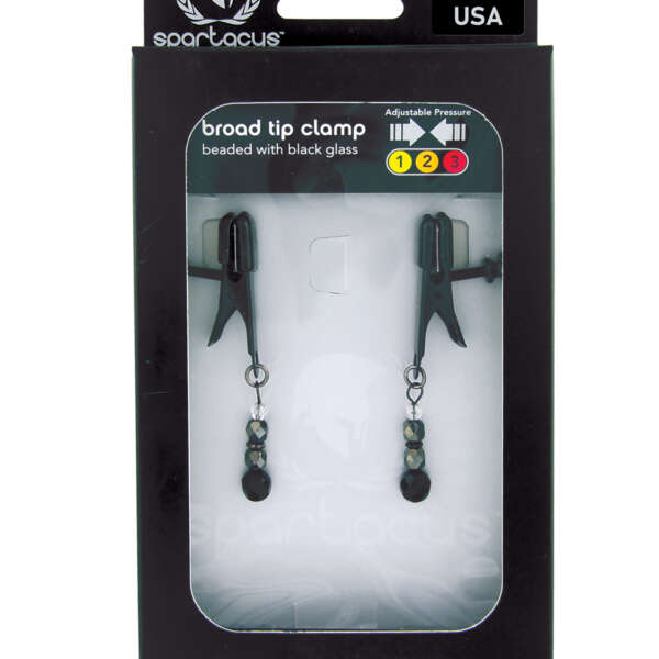 Spartacus Black Beaded Nipple Clamps