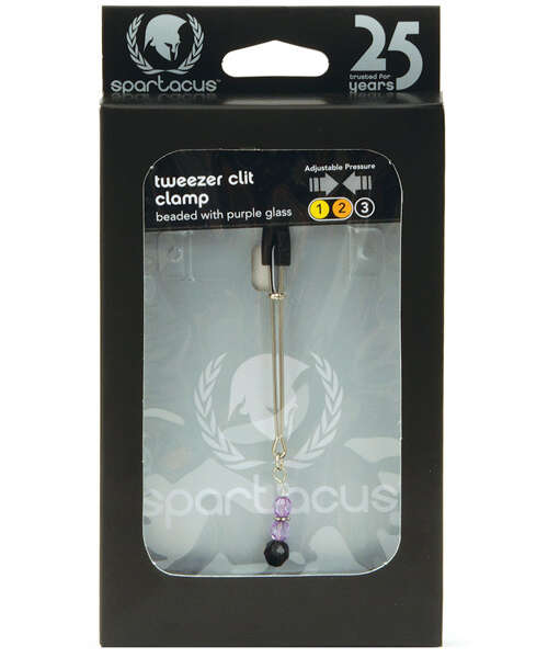 Spartacus Beaded Clit Clamp - Purple