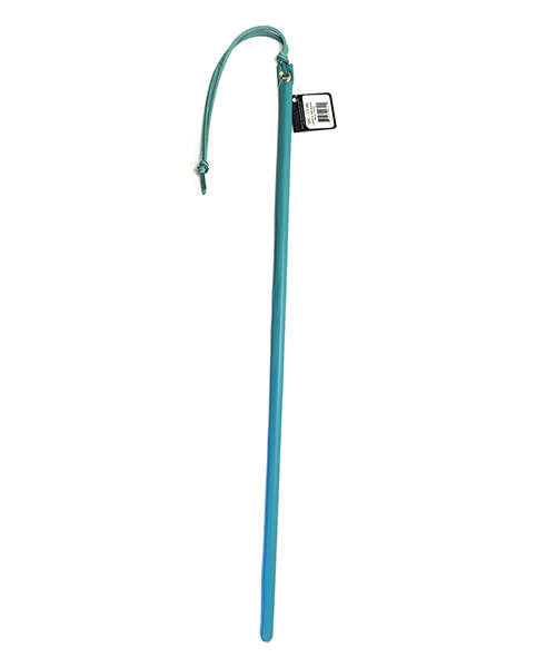 Spartacus 24" Leather Wrapped Cane - Baby Blue