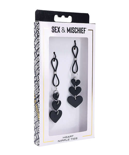 Sex & Mischief Heart Nipple Ties