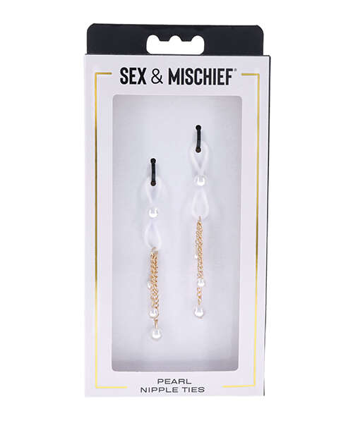 Sex & Mischief Pearl Nipple Ties