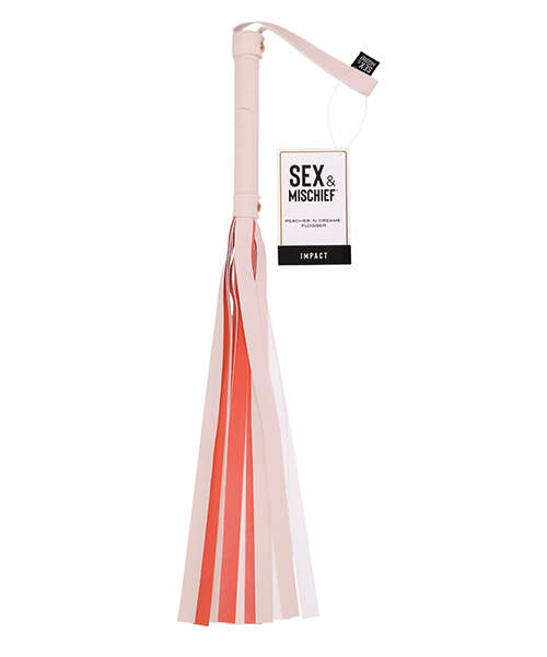 Sex & Mischief Peaches 'n CreaMe Stripe Flogger