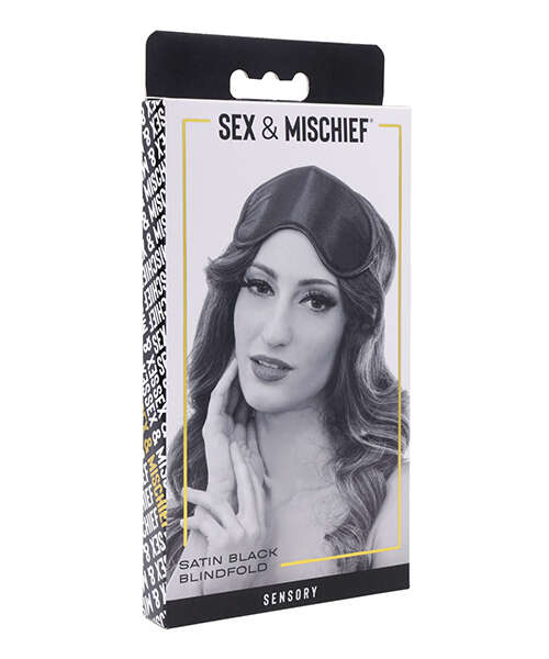 Sex & Mischief Satin Blindfold - Black