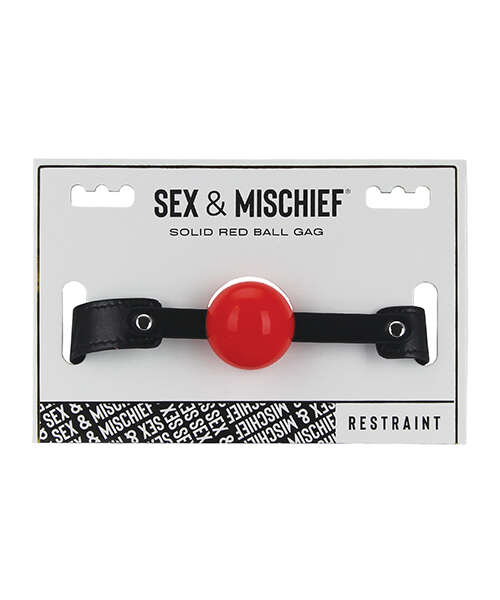 Sex & Mischief Solid Red Ball Gag