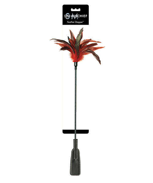 Sex & Mischief Feather Slapper - Red/Black Feathers