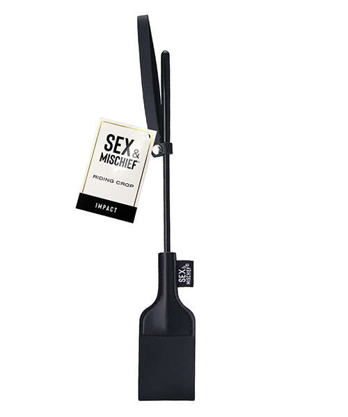 Sex & Mischief Riding Crop - Black
