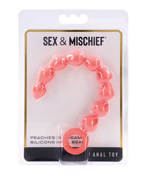 Sex & Mischief Peaches 'n CreaMe Silicone Anal Beads