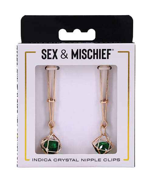 Sex & Mischief Indica Crystal Nipple Clips