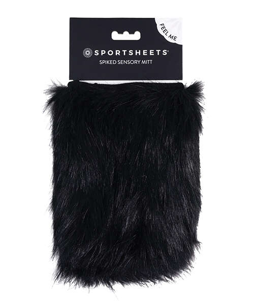 Sportsheets Spiked Sensory Mitts - Black