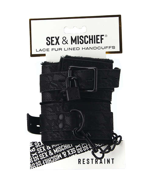 Sincerely Lace Fur Lined Handcuffs