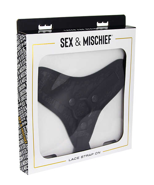 Sincerely Lace Strap-On - Black