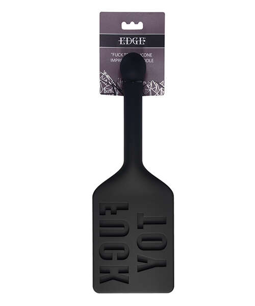 Edge FUCK TOY Silicone Paddle - Black
