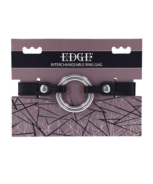 Edge Interchangeable Ring Gag - Black