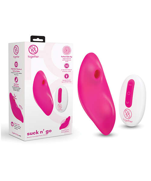 Together Suck n' Go Remote Controlled Panty Vibrator - Pink