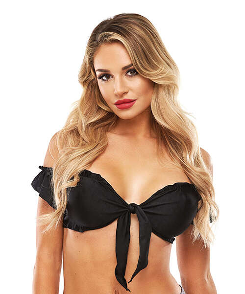 Teacher's Pet School Girl Tie Top Black O/S