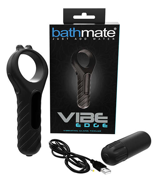 Bathmate Vibe Edge Glans Tickler - Black