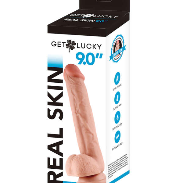 Get Lucky 9.0" Real Skin Series - Flesh