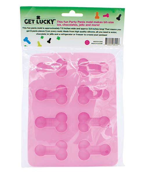 Get Lucky Penis Party Chocolate/Ice Tray - Pink