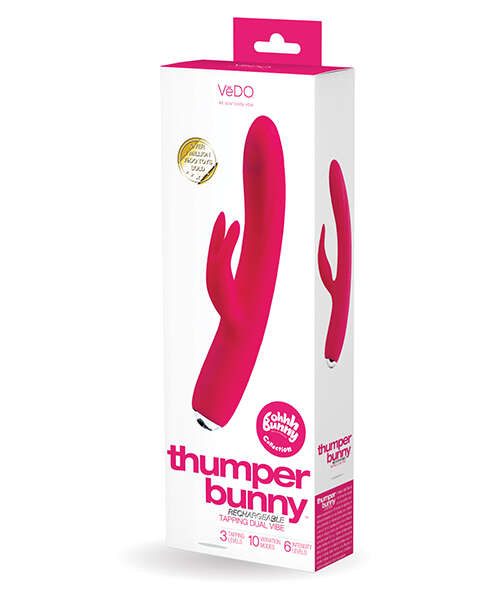 VeDO Thumper Bunny Rechargeable Dual Vibe - Pretty in Pink