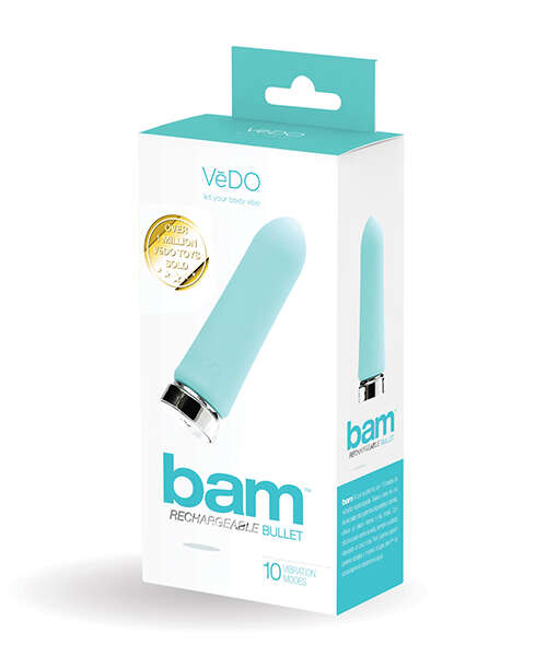 VeDO Bam Rechargeable Bullet - Tease Me Turquoise