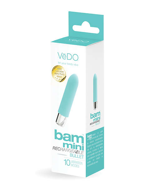 VeDO Bam Mini Rechargeable Bullet Vibe - Turquoise