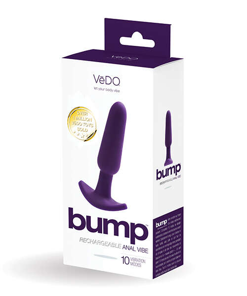VeDO Bump Rechargeable Anal Vibe - Deep Purple