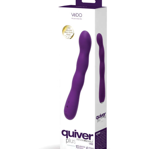 VeDO Quiver Plus Rechargeable Vibe - Deep Purple