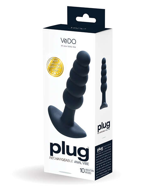 VeDO Plug Rechargeable Anal Plug - Black