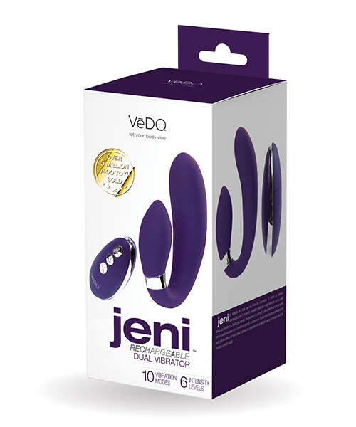 VeDO Jeni Dual Motor Vibe w/Remote - Purple