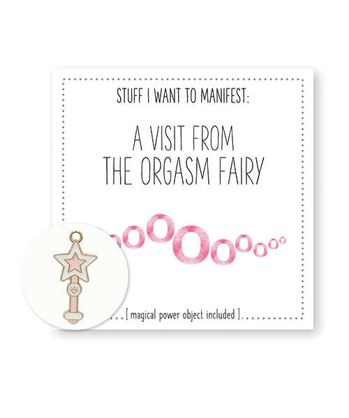 Warm Human A Visit From The Orgasm Fairy Mini Card & Charm