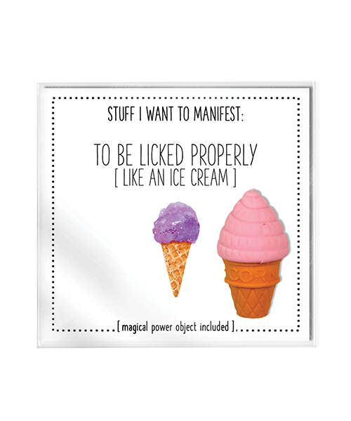 Warm Human To Be Licked Properly Mini Card & Charm