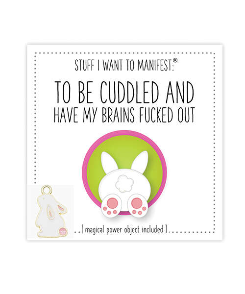 Warm Human To Be Cuddled + Have My Brains Fucked Out Mini Card & Charm