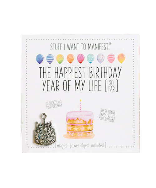 Warm Human The Best Birthday Year of My Life (So Far) Mini Card & Charm