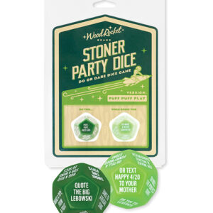 Wood Rocket Stoner Party Dice Game - Green