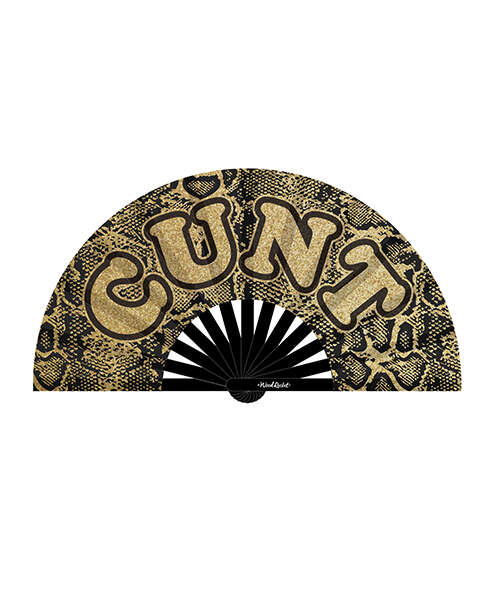 Wood Rocket Cunt Fan - Leopard