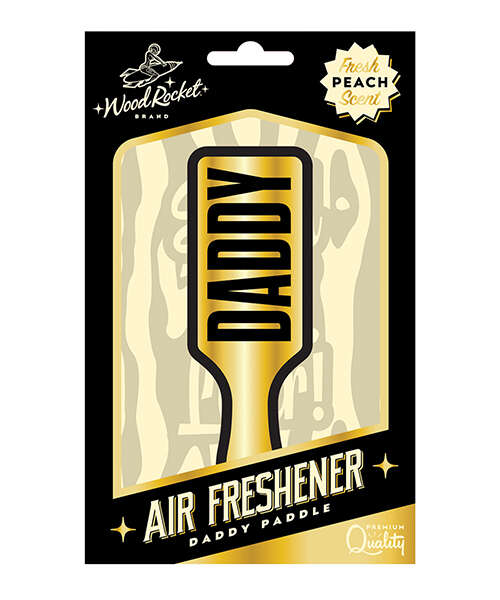 Wood Rocket Daddy Paddle Air Freshener - Peach