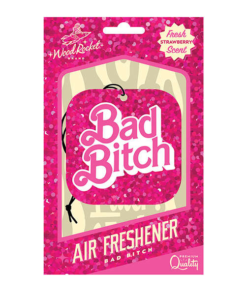 Wood Rocket Bad Bitch Air Freshener - Strawberry