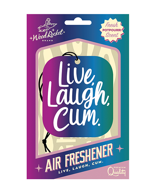 Wood Rocket Live Laugh Cum Air Freshener - Potpourri