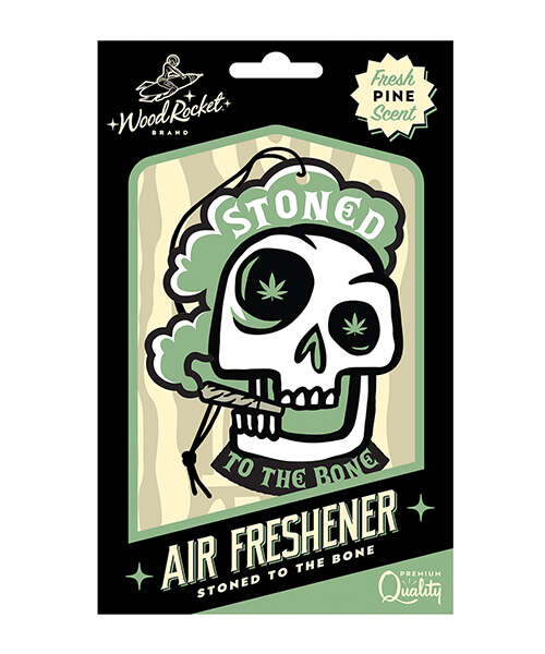 Wood Rocket Stoned to the Bone Air Freshener - Pine