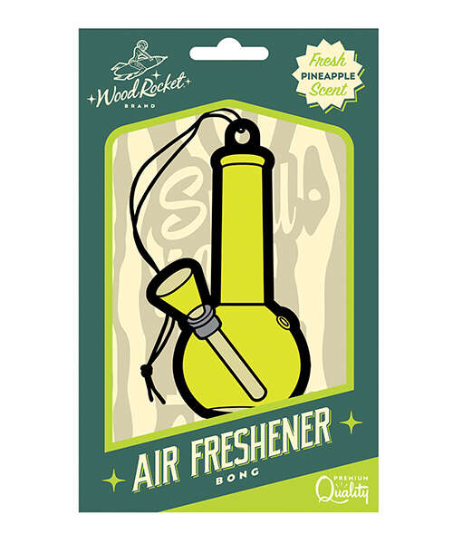 Wood Rocket Bong Air Freshener - Pineapple