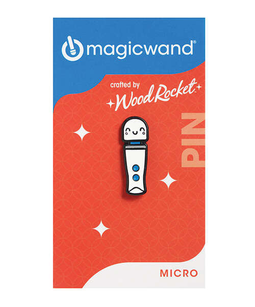Wood Rocket Magic Wand Kawaii Micro Pin