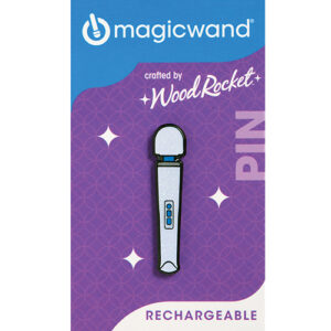 Wood Rocket Magic Wand Rechargeable Pin