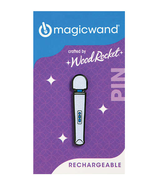 Wood Rocket Magic Wand Rechargeable Pin