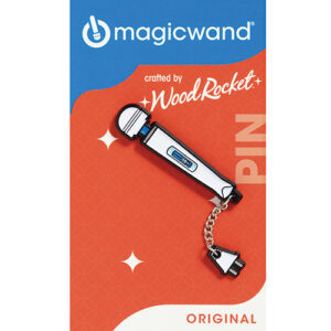 Wood Rocket Magic Wand Original Pin w/Chain