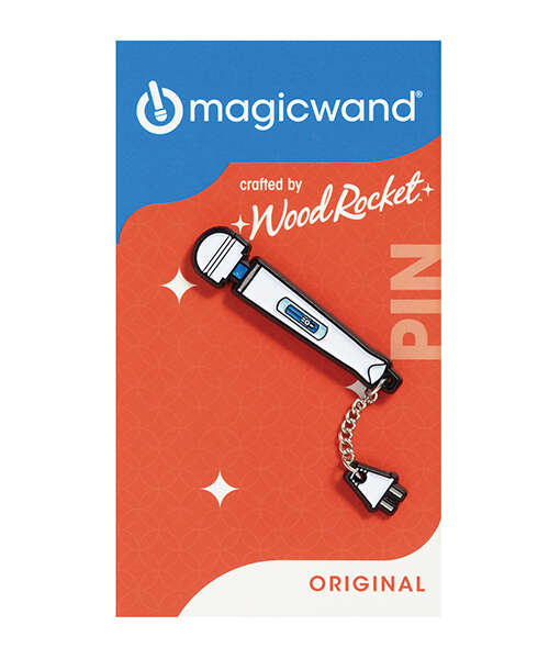 Wood Rocket Magic Wand Original Pin w/Chain